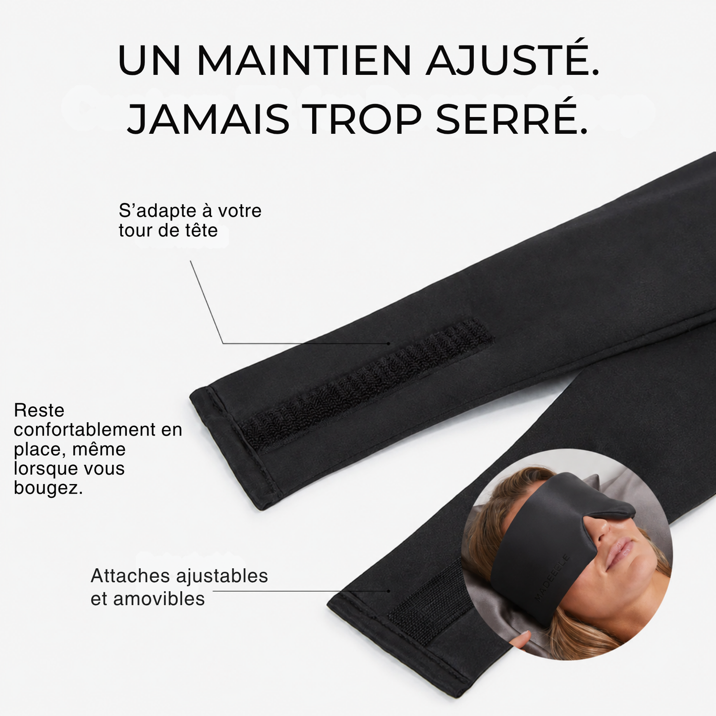 Nuit Intacte® – Masque de Sommeil Blackout Enveloppant