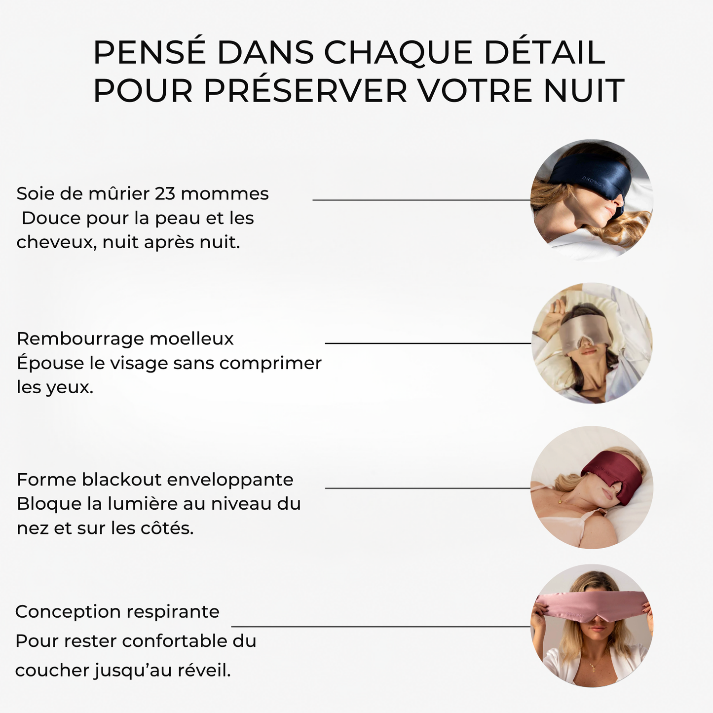 Nuit Intacte® – Masque de Sommeil Blackout Enveloppant