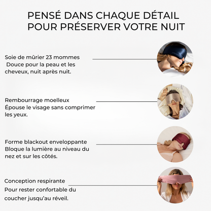Nuit Intacte® – Masque de Sommeil Blackout Enveloppant