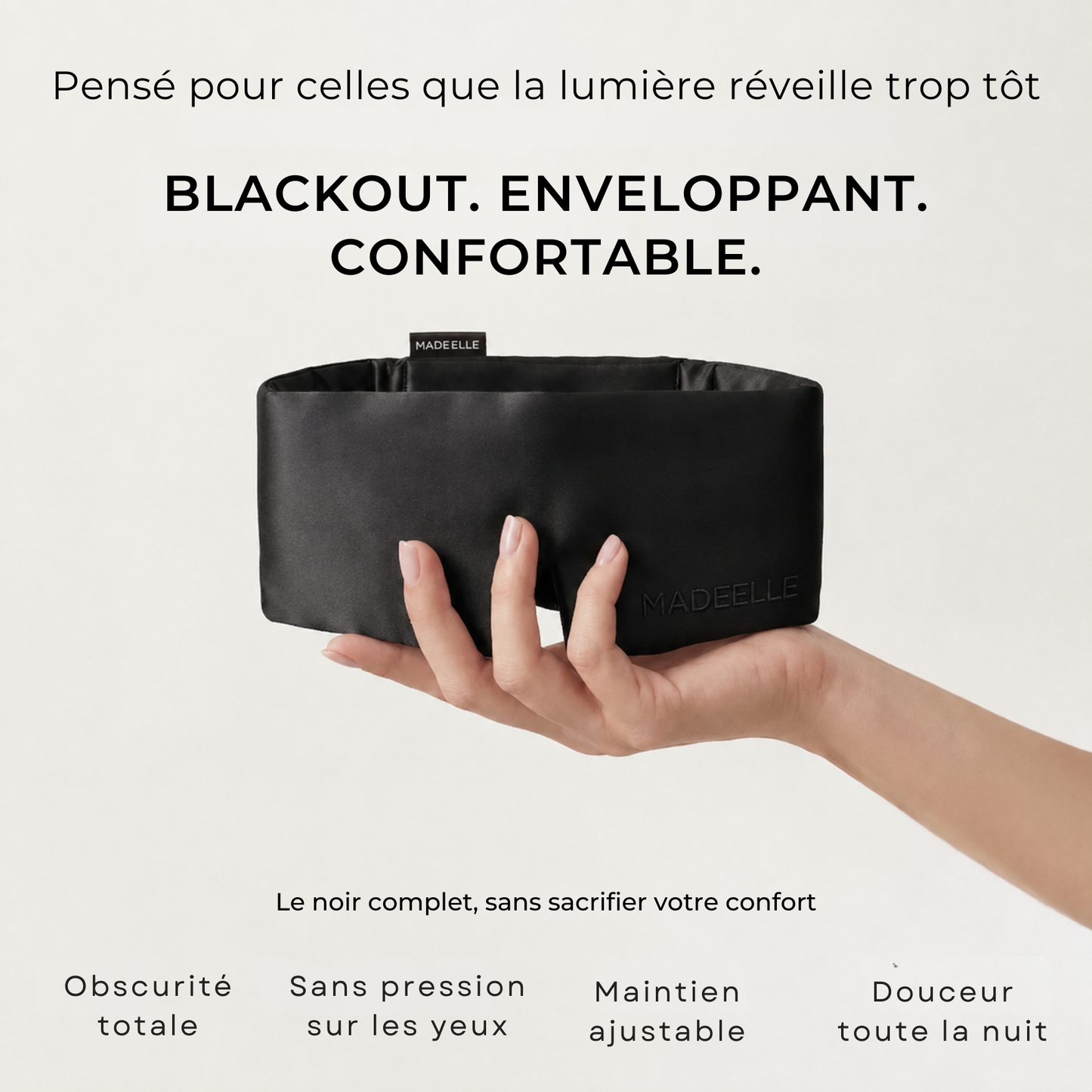 Nuit Intacte® – Masque de Sommeil Blackout Enveloppant